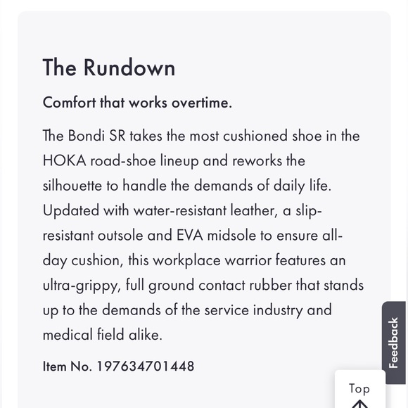 HOKA Bondi SR Sneakers – White | Women’s 7.5 Wide - Picture 4 of 8